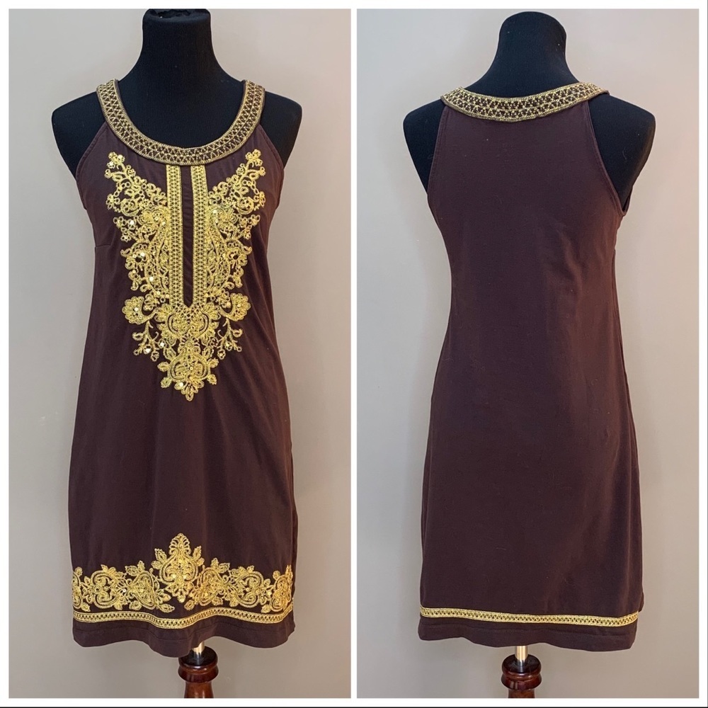 Thea Chelsea & Theodore Embroidered Sofft Dress, M - Picture 7 of 15